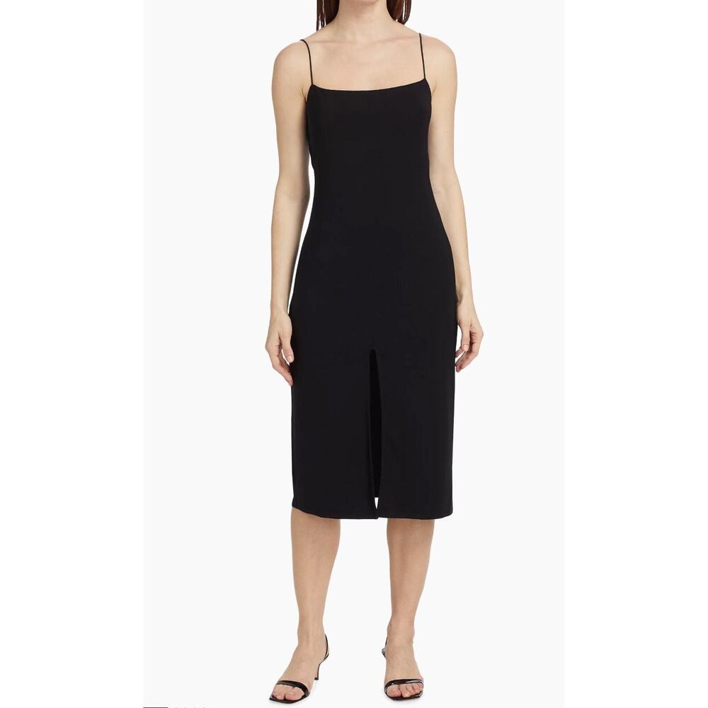 Reformation Pavia knitted midi black dress size medium